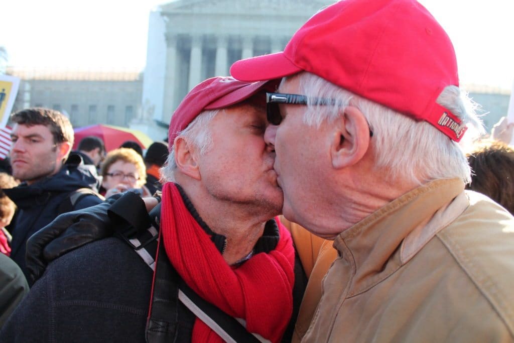 His husband will get 1% of his pension. If he’d married a woman, she would get the lot