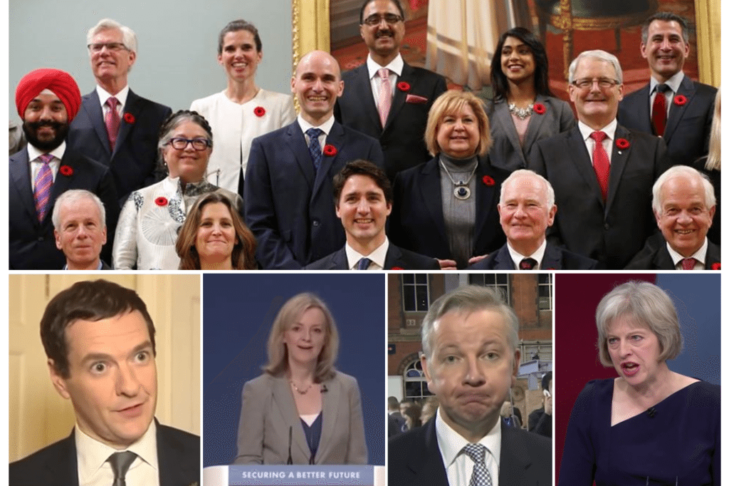 Unlike in the UK, Canada’s new cabinet members are actually qualified for their jobs