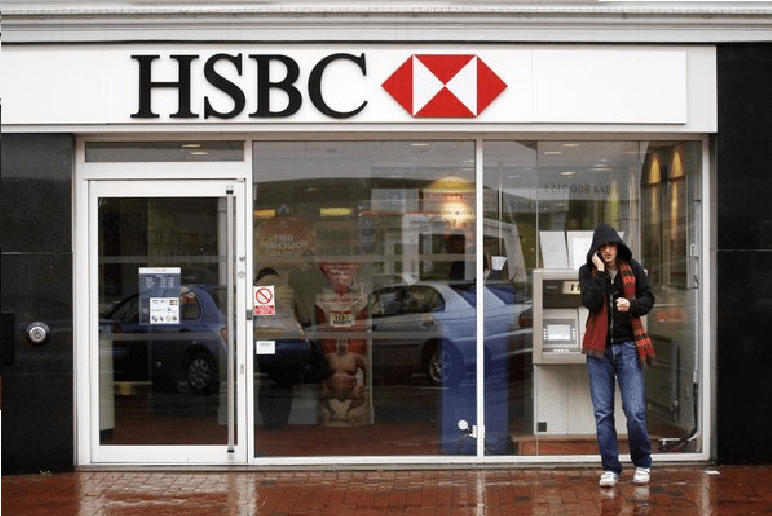 HSBC bank storefront