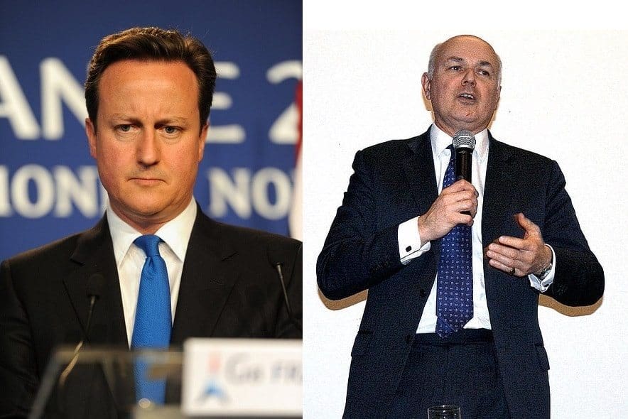 David Cameron and Iain Duncan Smith unleash Tory propaganda, against each other (IMAGE, TWEETS)