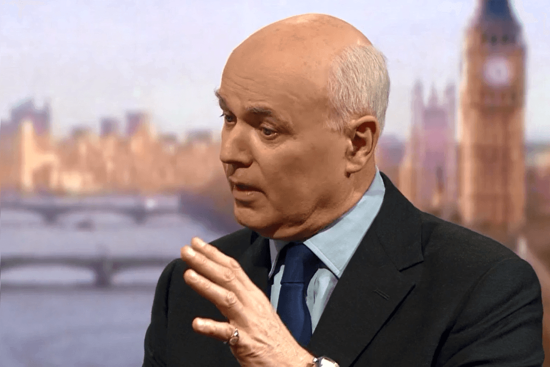 Twitter erupts as IDS tries to rebrand himself as a social justice hero live on The BBC