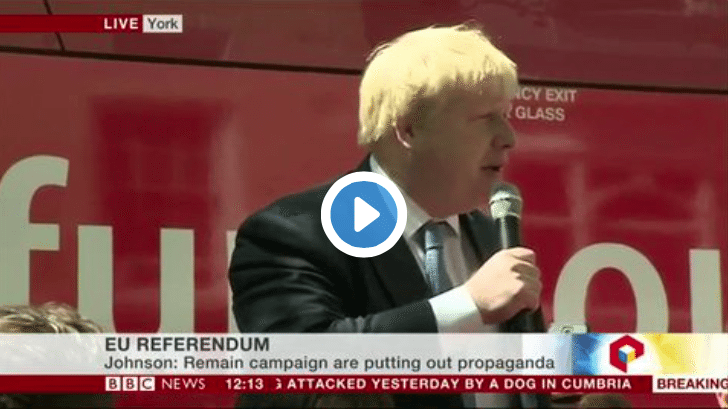 Boris Johnson malfunctions during embarrassing public meltdown over Brexit (VIDEO)