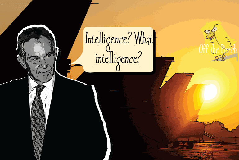 Tony Blair seen practicing symptoms of memory loss