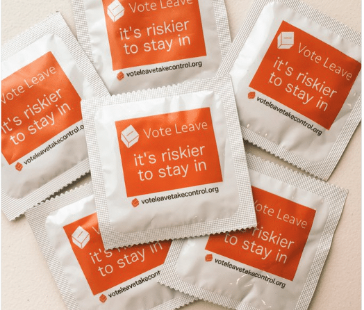 Just when you thought the EU Referendum had hit rock bottom…Brexit condoms