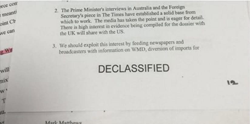 Damning new evidence reveals how the UK media lied us all the way to war in Iraq