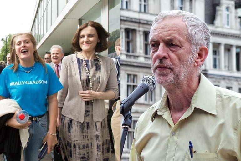 Andrea Leadsom tries to mimic the pro-Corbyn movement, with hilarious and cringeworthy results