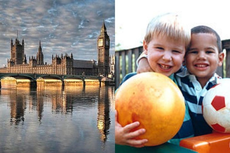 A female MP has been given an official caution for looking after her kids