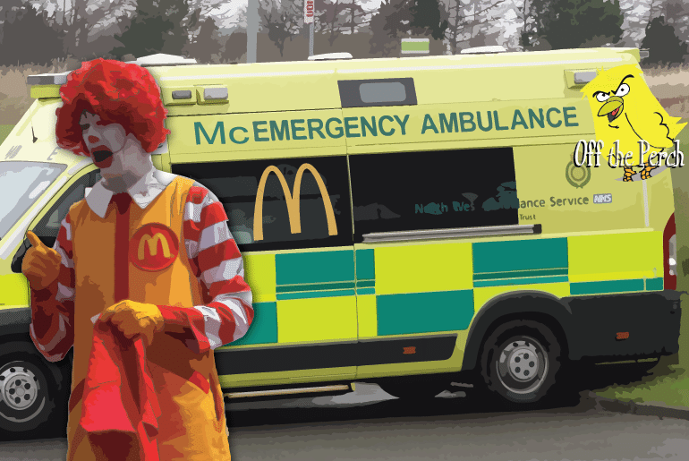 McDonald’s launches McNHS health service and wins bid to take over a major NHS Trust