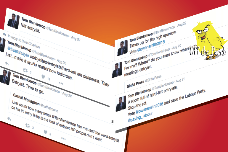 Blairites struggling to think of a Corbynista insult which will win over the Corbynistas