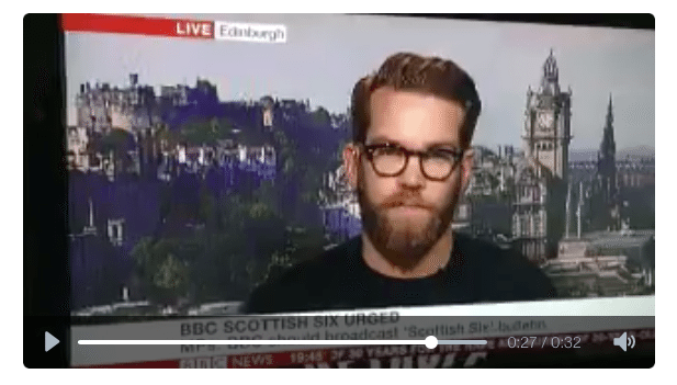 BBC pundit says Scotland can’t have its own 6 o’clock news because Scots can’t work video cameras [VIDEO]