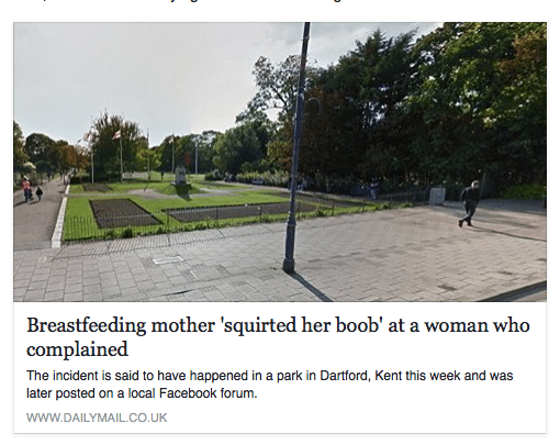It turns out the Daily Mail’s breastfeeding mother ‘squirted her boob’ story is one man’s brilliant hoax [IMAGES]