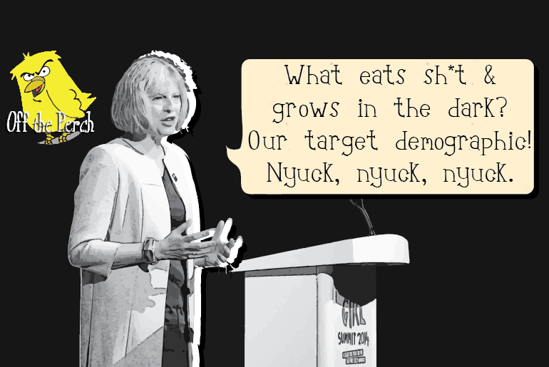 Theresa May’s gag writer “walks into a bar” and suffers a serious concussion