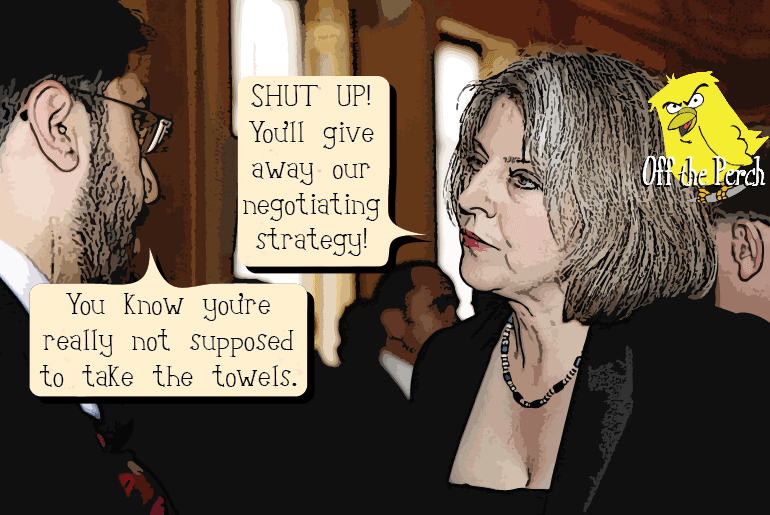 Theresa May secures free hotel towels during Indian trade visit