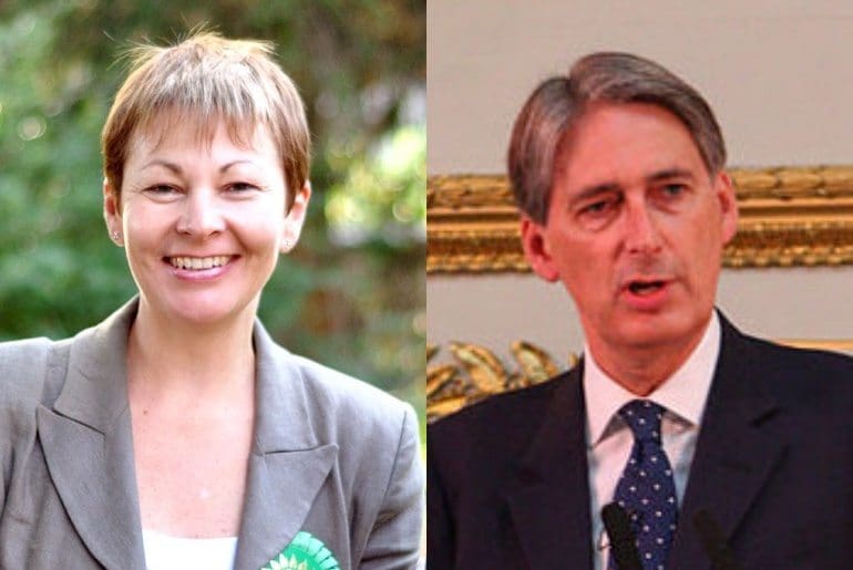 Caroline Lucas could save the Chancellor £200 billion on his Autumn Statement