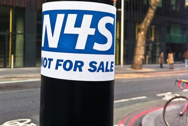 As NHS privatisation gathers pace, these workers are taking action for the first time ever [IMAGES]
