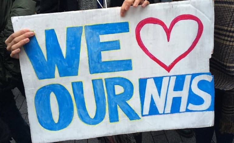 We love our NHS banner