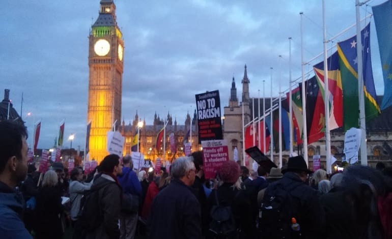 EU Migrants Demo Main