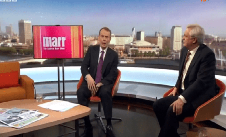 If the Brexit Secretary can say that to Andrew Marr, no wonder we’re in this mess [VIDEO]