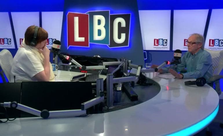 Listeners are calling out LBC over its portrayal of a Ken Loach interview [VIDEO]
