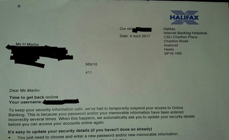 Have you received this letter from your bank? You could be the target of the latest phishing scam [IMAGE]