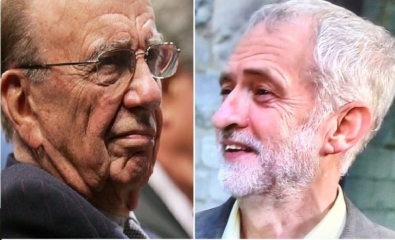 Rupert Murdoch was just caught absolutely bricking it over Jeremy Corbyn [IMAGE]