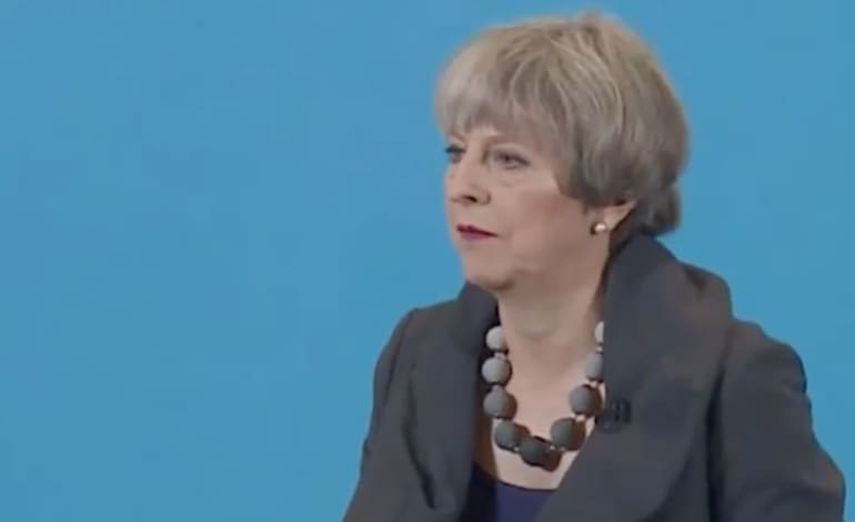 Watch Theresa May blow the very last shred of her credibility defending a Tory candidate who made appalling rape comments