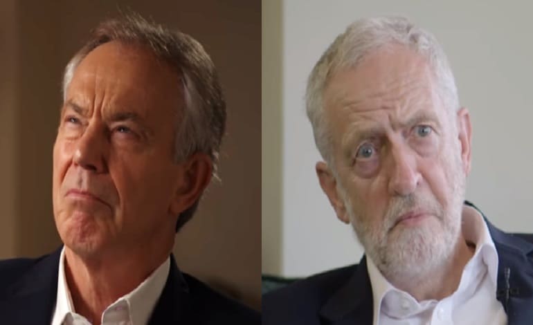 Tony Blair Jeremy Corbyn