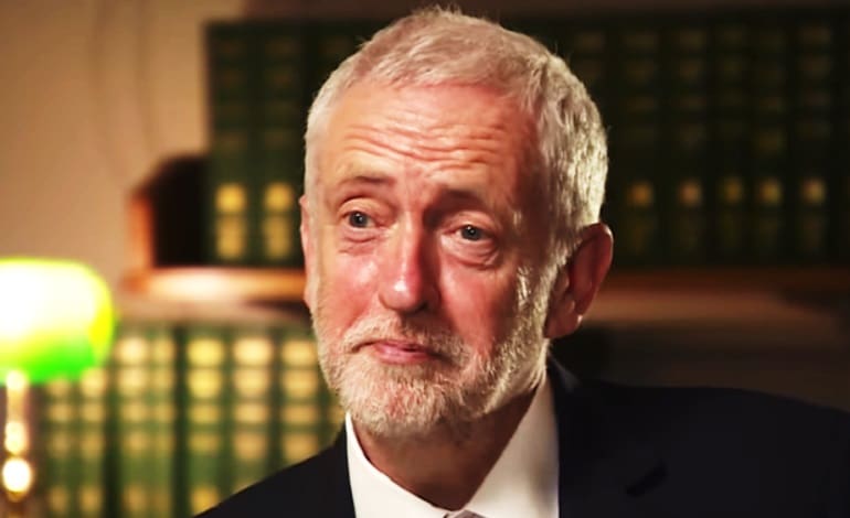 Corbyn Baby Photobomb