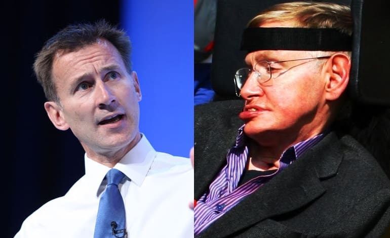 Jeremy Hunt is left humiliated after trying to takedown Stephen Hawking’s scientific analysis [TWEETS]