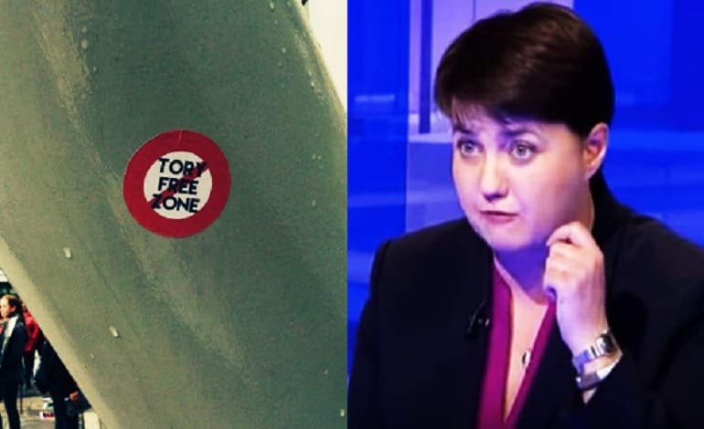 Ruth Davidson FMQ Protest