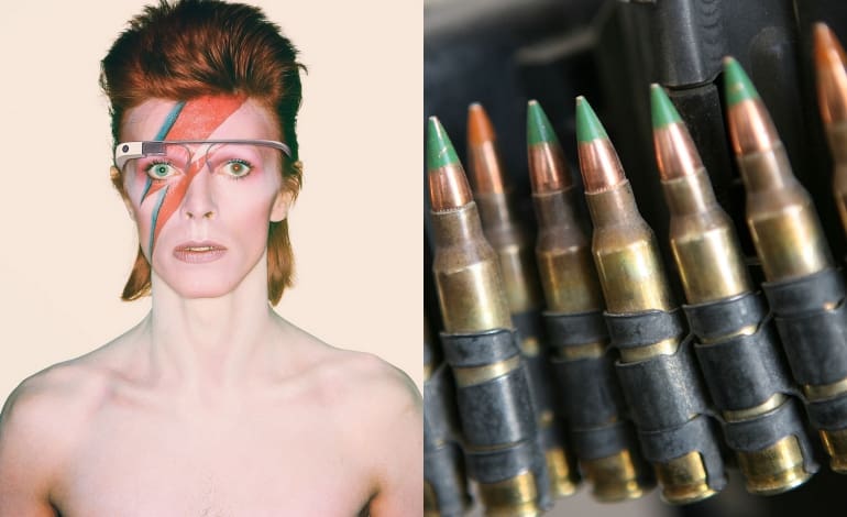 A company just tried to use David Bowie’s image to sell bullets at a UK arms fair. It didn’t end well.