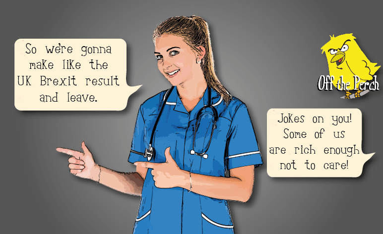 ‘Let the EU nurses leave!’ say people who can afford to go private