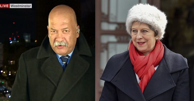 BBC NHS John Pienaar and Theresa May