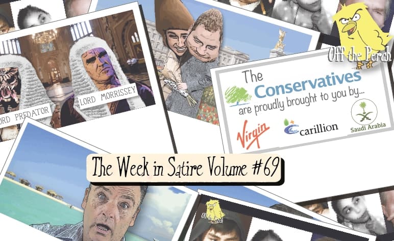 Images from the week's satirical pieces