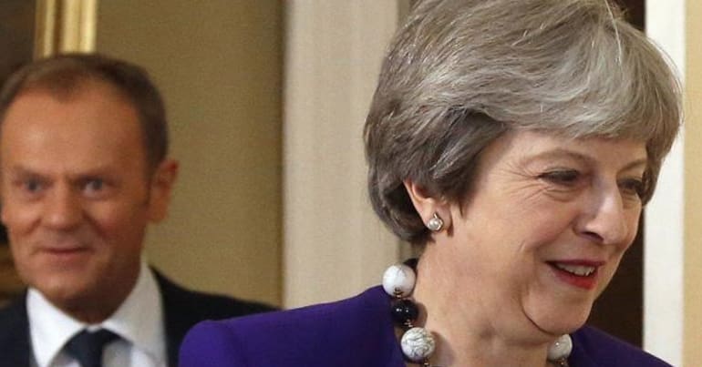 Theresa May Donald Tusk