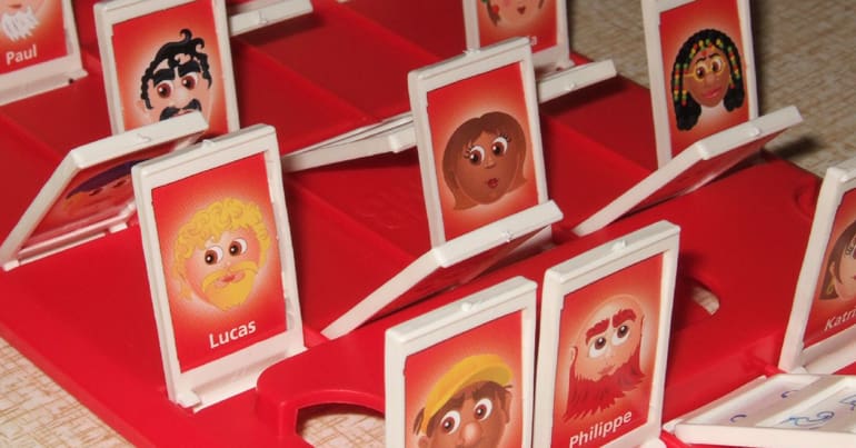 Guess who? game board