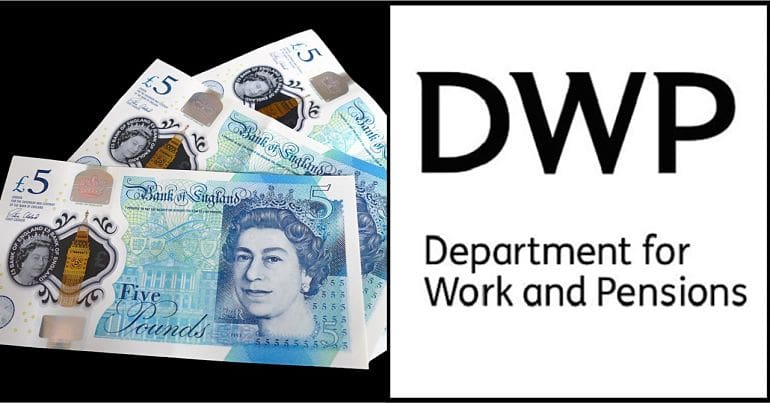 Money and DWP logo
