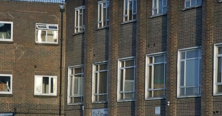 A temporary housing block