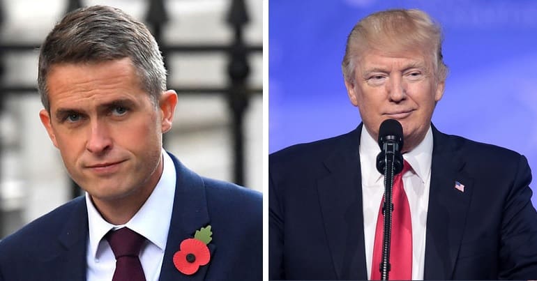 Gavin Williamson and Donald Trump