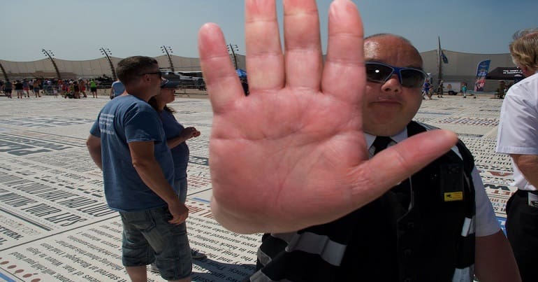 Security through out VfP from Blackpool Council Armed Forces Day event