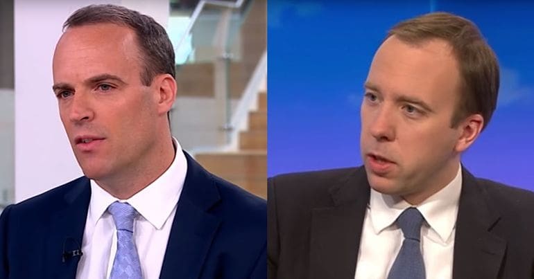 Dominic Raab and Matt Hancock