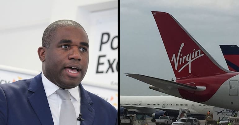 David Lammy and Virgin Atlantic