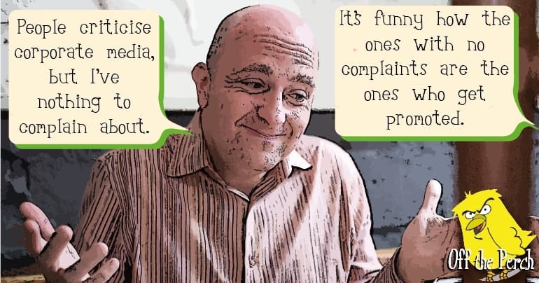 Journalist defending corporate media