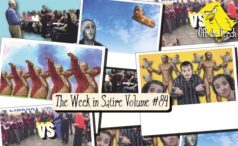 Images from the week's satirical stories