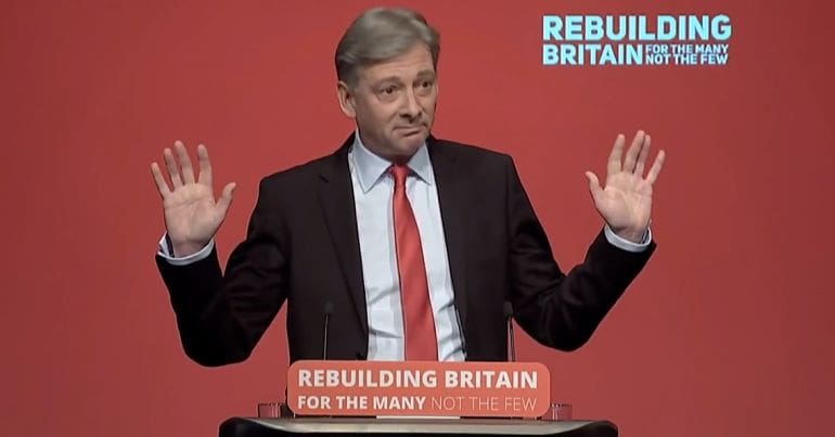 Richard Leonard at the Labour Party Conference