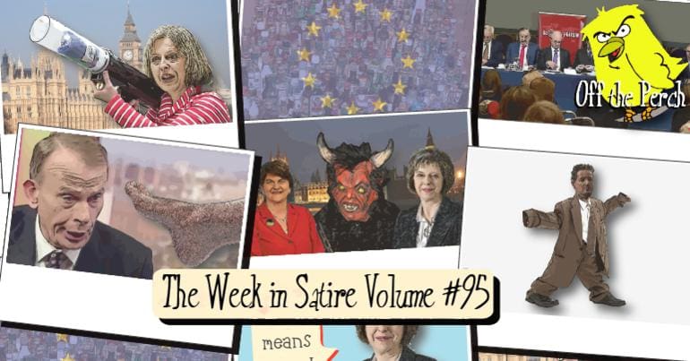 Images from the week's satirical stories