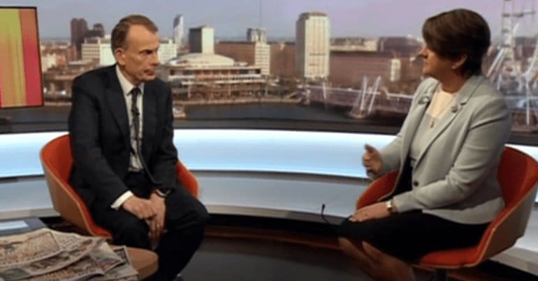 Arlene Foster and Andrew Marr