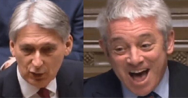 Philip Hammond and John Bercow