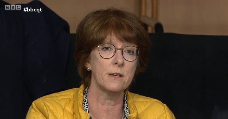 Audience member on Question Time