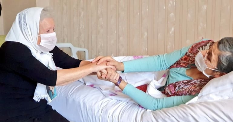 Leyla Guven and Nora Costinas